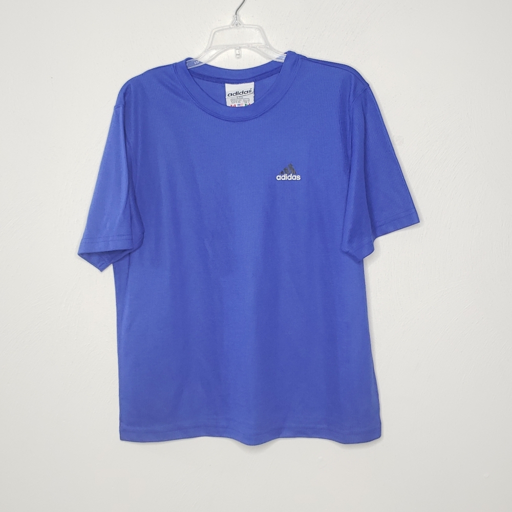 Vintage Adidas Textured Short Sleeve Top Size Large